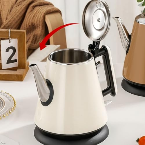 Tetera eléctrica de acero inoxidable verde 1.2L miniatura 3