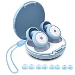 Ear Plugs for Sleep Noise Cancelling, Comfortable Soft Reusable Washable 45dB Noise Reducing Earplugs with Case & 8 Eartips, for Noise Reduction, Concert, Working, Studying, Traveling
