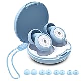 Ear Plugs for Sleep Noise Cancelling, Comfortable Soft Reusable Washable 45dB Noise Reducing Earplugs with Case & 8 Eartips, for Noise Reduction, Concert, Working, Studying, Traveling