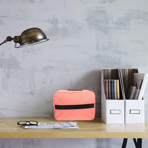 Boîte à documents ignifuge et imperméable HEMOTON rose multicouche avec serrure - 4