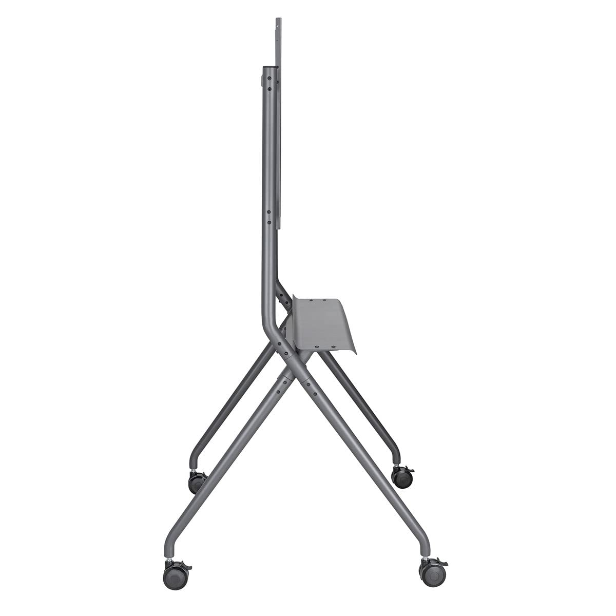 KIMEX - Support écran TV Mobile - sur roulettes avec étagère - 50"-86" - 030-4386
