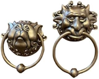 Maze Door Knocker, 3D Front Door Knocker,Labyrinth Door knockers Dragon Face Door Knob Wall Hanging Antique Art Deco Door