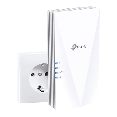 TP-Link RE500X WiFi 6 WLAN Verstärker Repeater AX1500 (1200 Mbit/s 5GHz, 300 Mbit/s 2,4GHz, Gigabit-Port, kompatibel mit Allen WLAN-Routern inkl. Fritzbox)