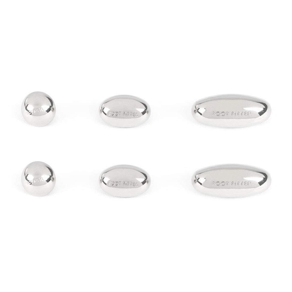 FootFitter Metal Spot Stretching Plug Set, Replacement or Extra Bunion Plugs, 6 Pack!