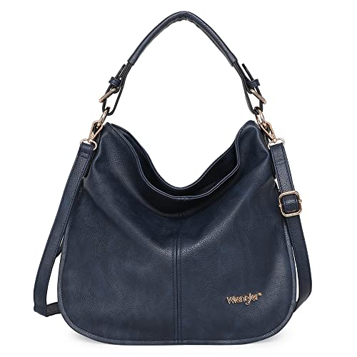 Montana West Wrangler Purses And Handbags For Women Hobo Bags Vegan Leather Crossbody Shoulder Bags Women Tote Bags Wg16-1022Ny Navy #TOP15