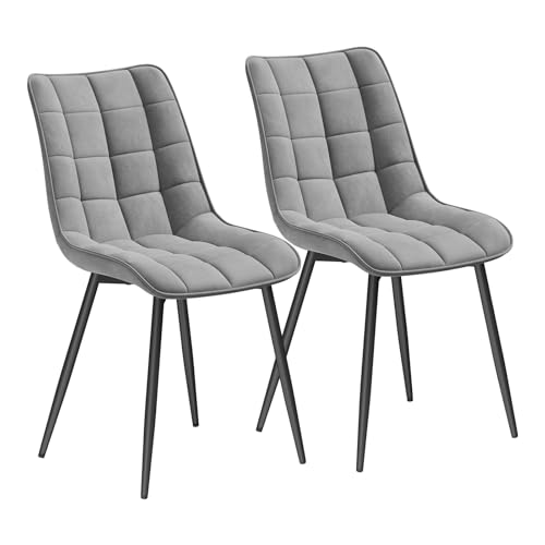 WOLTU 2 krzeseł do jadalni, zestaw 2 sztuk, krzesło kuchenne, krzesło tapicerowane...