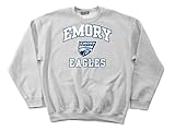 Emory Eagles 50/50 Blended 8-Ounce Vintage Mascot Crewneck Sweatshirt, Large, Sport Grey