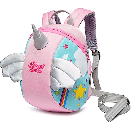 Mini Mochila Guia Coleira de Segurança Infantil Lorben Menino Menina Unicórnio GT6236 (ROSA)
