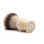 MÜHLE Classic Faux Ivory Medium Silvertip Fiber Shaving Brush - Synthetic Luxury Shave Brush for Men, Rich Lather - Image 3