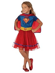 DC COMICS Rubies Official Supergirl Deluxe Costume for Kids - Size S