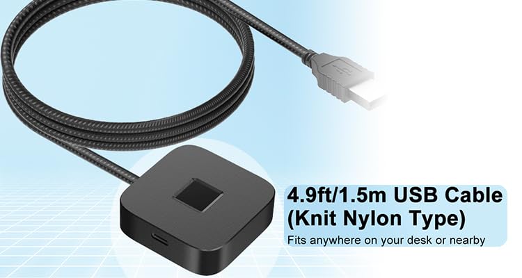 Lector de huella USB con algoritmo de autoaprendizaje y cifrado para PC 5