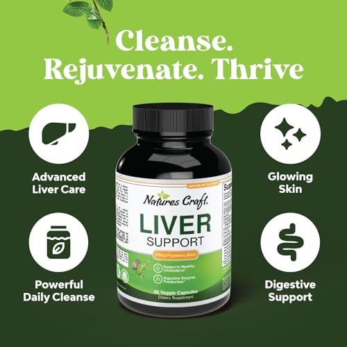 Natures Craft Milk Thistle Liver Detox Pills - Liver Support Supplement with Milk Thistle Dandelion Root Artichoke Extract - Liver Detox Supplement with Milk Thistle Liver Cleanse Detox - Image 5