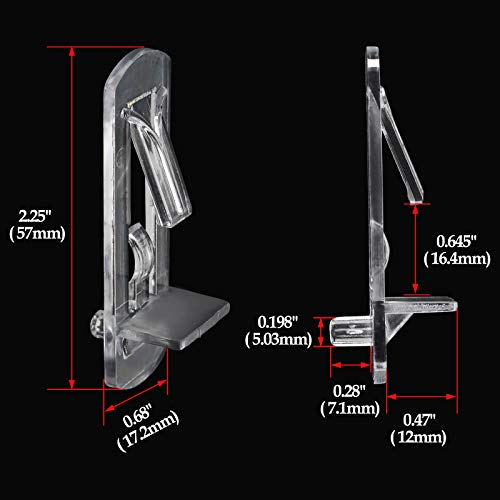 Lanzeuta 30Pcs Shelf Support Pegs Locking Cabinet Shelf Clips, Clear Shelf Holder Plastic Shelf Clips For Kitchen Cabinets Furniture Bookcase, Fits 5Mm Diameter Hole & 5/8 Inch Thick Shelf #TOP3