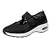 Scarpe da ginnastica da donna per il tempo libero con zeppa, leggere, con chiusura in velcro, traspiranti, per fitness, corsa, estive da donna
