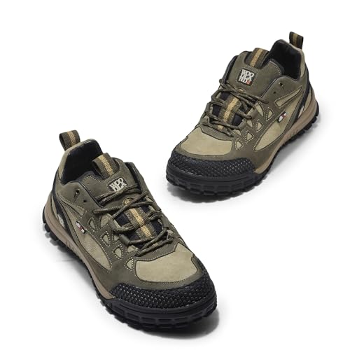 Image of Woodland Men Olive Green Boat Shoes