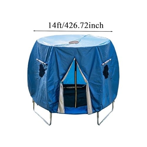 Auvent tente coupe-vent pour housse trampoline extérieur de jardin