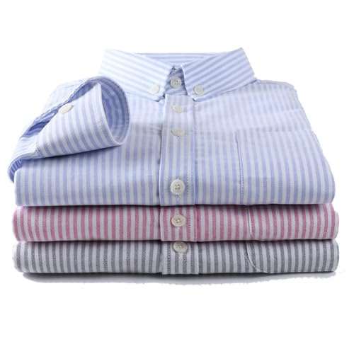 Camisa Oxford de rayas transpirable contra el calor corporal 5