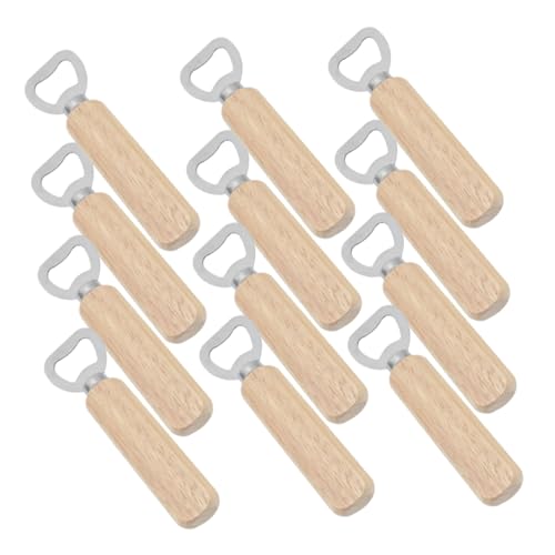 ABOOFAN 12pcs Handle Beer Bottle Opener Comfortable Manual Can Openers with Stainless for Parties Home Use Events Elegant Design Construction
