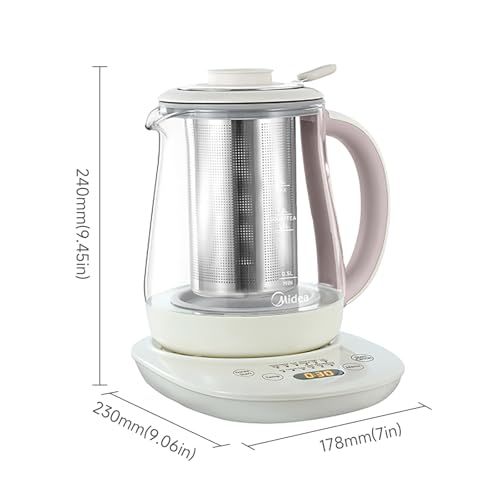Hervidor eléctrico Midea 1.5L con cesta para té miniatura 2