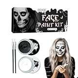 OIXYEY Maquillaje Halloween para Niños y Adultos, Kit Completo Vibrantes para Fiestas, Carnaval, Día de Muertos y Cosplay Familiar (1 Unidad)