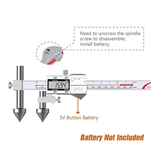 Calibrador digital para distancia central 150mm-300mm miniatura 4