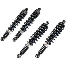 DTA Full Set - 4 Coil-over Spring Shocks OEM Replacement Compatible With Suzuki King Quad 700; King Quad 750 Front Rear Left Right - Replaces OEM# 5210031G00019 6210031G00019