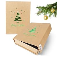 Verpackungswelt Boîte Cadeau De Noël (1 Pièce) | 31 X 22 X 15 Cm | Boîte Cadeau Avec Couvercle Et Fermeture Magnétique Pour Cadeaux De Noël
