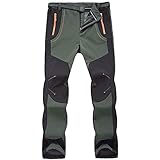 Freiesoldaten Herren Draussen Wandern Jagd Hose Wasserdicht Winddicht Softshell Thermal Hose mit Gürtel