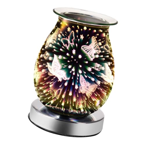 BATHVEVE Lámpara De Eléctrica Diseño De Difusor Decorativo De Fragancias para Hogar y Oficina Luz Nocturna y Calentador De Cera Aromática Compatible Voltaje
