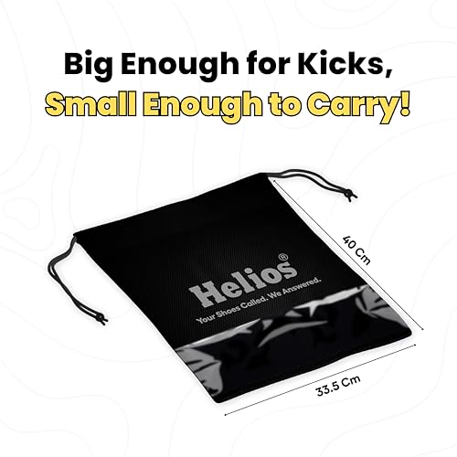 Image of Helios Shoe Bag | for Travel Bag for Man & Women | Shoes Cover for Storage at Home Gym | Reusable Travelling Accessories Organizer Pouch Travel Essentials |Footwear Bags for Travelling (Pack of 5)