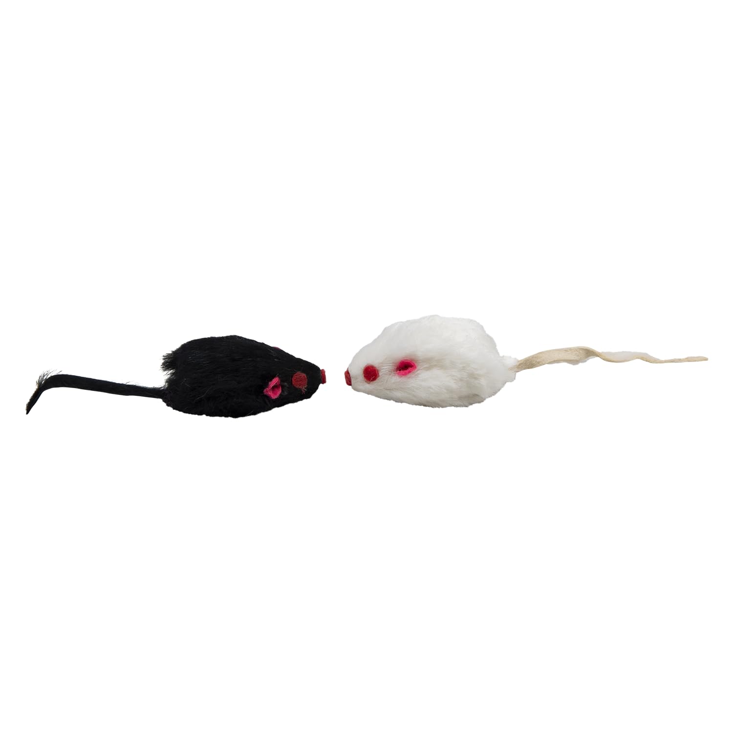JACK AND VANILLA, 2pcs Realistic Mouse Shaped Cat Toys Stimulate Hunting Instinct Durable Materials Size 7.5cm Vivid Colors Cat Toys Model