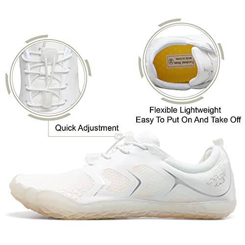 Image of L-RUN Barefoot Water Shoes Women Mens Aqua Sock Athletic Hiking Water Sports Shoes for Swim Beach Pool Sand Diving Walking