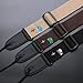 CC CAIHONG Guitar Strap, Bass Guitar Straps Acoustic Electric Woven Simple Leather Ends Adjustable Vintage with Pick Pocket - Brown