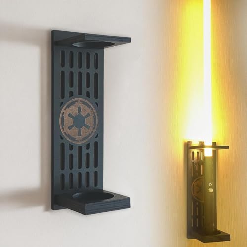 Lightsaber Wall Mount, Lightsaber Stand with Pattern, Lightsaber Wall Mount Holder for Lightsaber Display and Storage, Ideal Gift for Lightsaber Holder