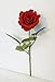silk Sweet Home Deco 17’’ Real Touch Rose Artificial Single Spray Set of 2 (Red X 2 Pcs)