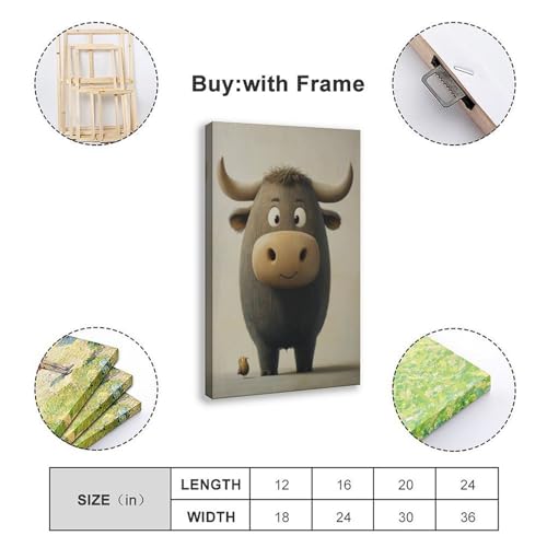 Impression sur toile animaux abstraits pour mur vide enfant