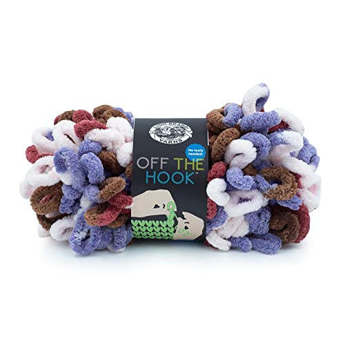 Image of Lion Brand Yarn Off the Hook Yarn, Bulky No-Needle Craft Yarn for Crocheting, Hand-Knitting, 1-Pack, Layer Cake