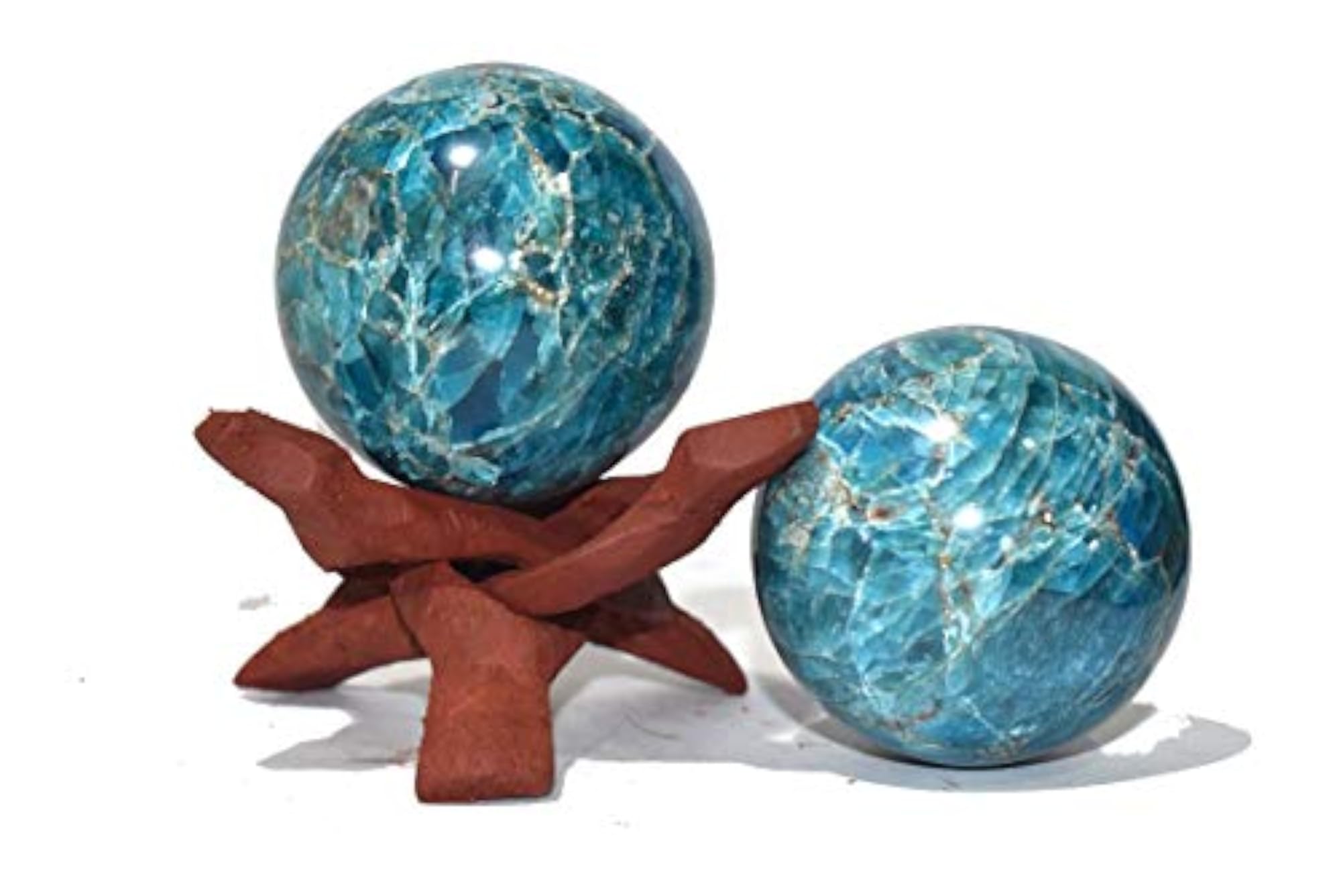 Apatite Crystal Sphere with Stand, Natural Healing