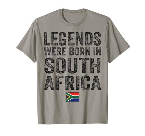 Legends Were Born In South Africa African Flag Pride Roots T-Shirt