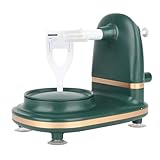 Peeler, PP Edelstahl Handkurbel Apfelschäler Fruchtschäler Sicher und Effizienter Slicer Dünn für Runde Apfelfrüchte mit ähnlicher Größe (hellgrün) (GREEN)