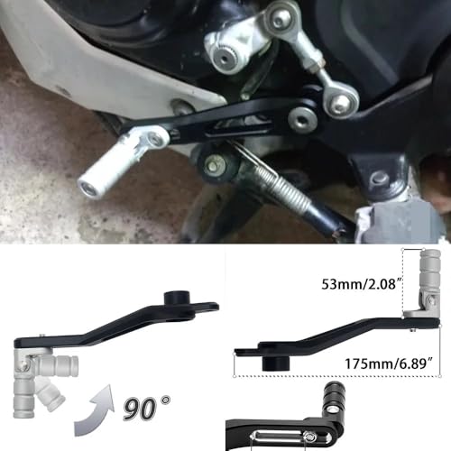 Levier de vitesses en aluminium à embout rétractable Multistrada 1200