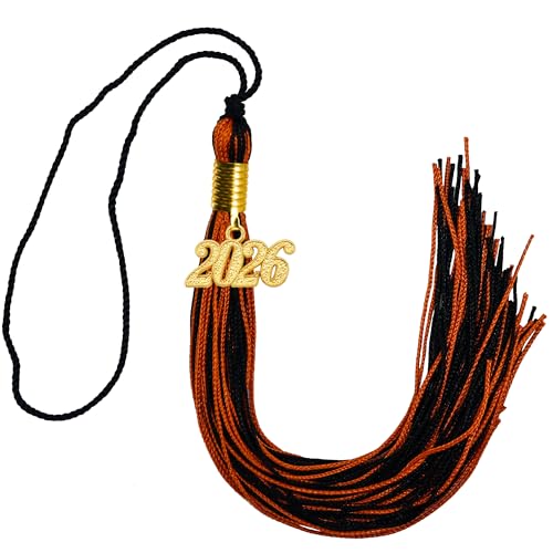 Image of GraduationMall Single&Multiple Color Graduation Tassel with 2026 Year Charm 9 inch