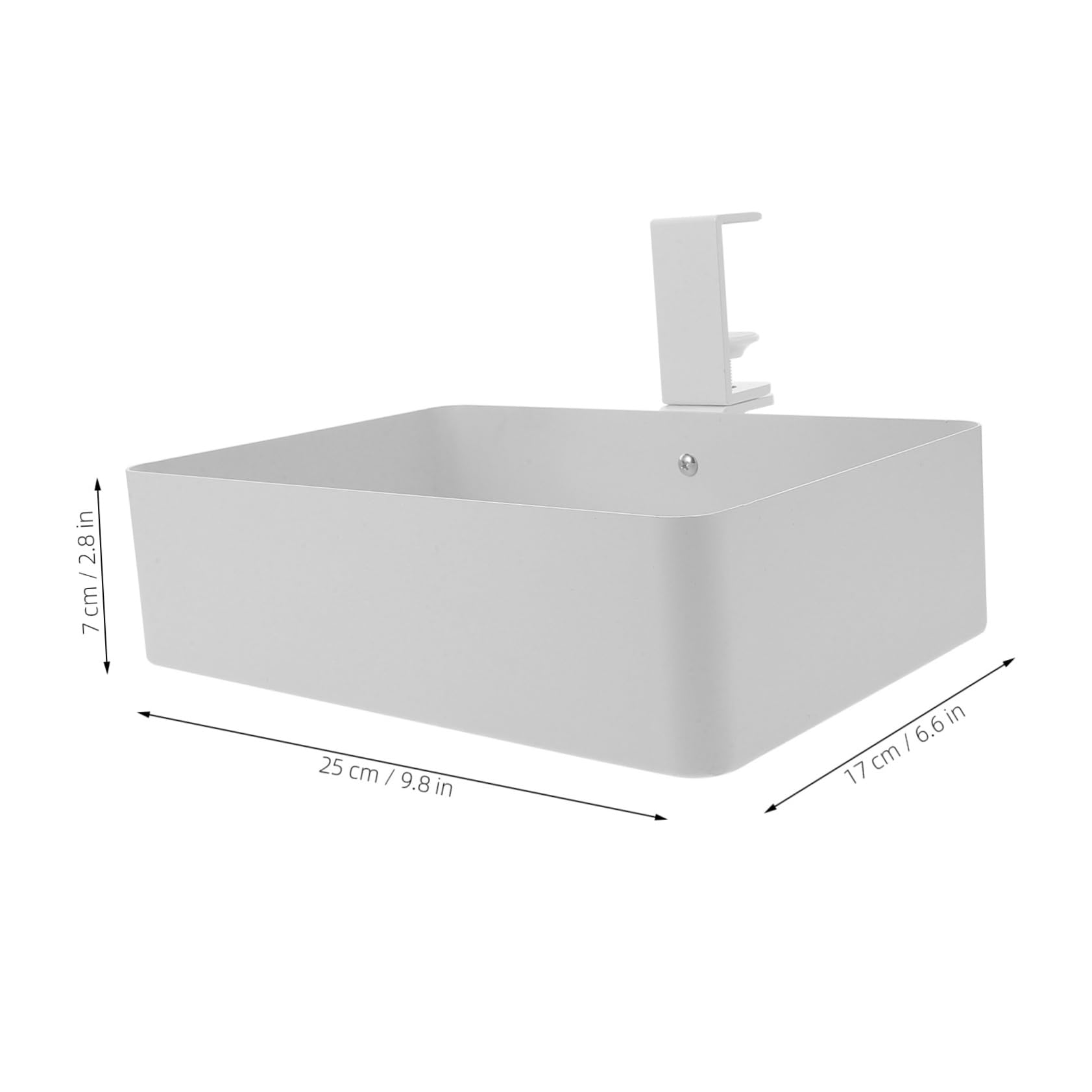 SOIMISS Cestino Portaoggetti in Metallo Sottopensile Contenitore da Appendere per Cucina e Bagno Organizer per Piccoli Spazi di Archiviazione Discreta