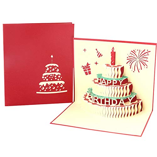 Paper Spiritz - Tarjeta de felicitación de cumpleaños, Navidad, aniversario, tarjeta de agradecimiento para marido, hija, esposa, hecha a mano, tarjeta de condolencias de graduación, tarjeta de regalo cortada con láser con sobres para todas las ocasiones