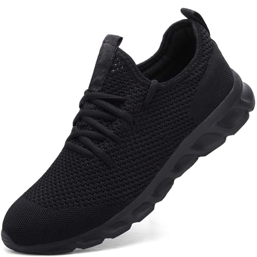 Mens Running Shoes Walking Sneakers Slip on Athletic Tennis Gym Breathable Workout Lightweight Shoe