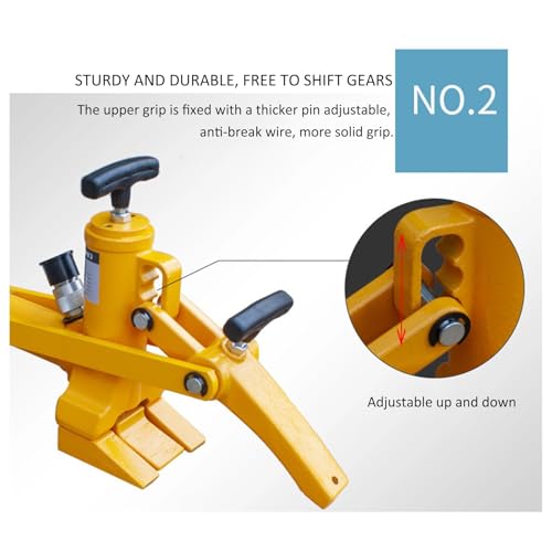 Interruptor hidráulico de cuentas de neumáticos con bomba de pie, kit de herramientas resistente para camiones, tractores y cortacésped, depósito de 2.3 L
