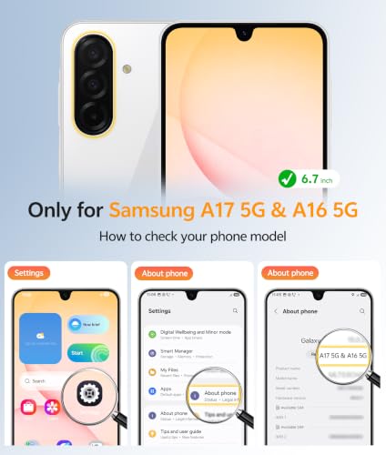 Image of FNTCASE for Galaxy A17 /A16 5G Phone Case, Fit for Magsafe, Screen Protector | Translucent Matte, 14FT Military Grade Drop Protection, Slim Shockproof Protective, for Samsung A 17 A 16 Cover, Orange