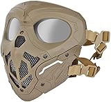 NC Masque de Protection Facial Complet Airsoft Tactique avec Lunettes, adapté...