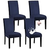 BOGUANG Waterproof Dining Chair Cover,Spandex Fabric Fit Stretch Chair Slipcover,Removable Washable