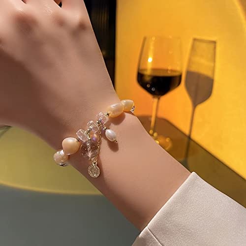 Bracelets à brins de perles d'eau douce naturelles style bohème chic - 5